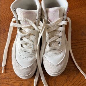 Reebok Cream High-Top Sneakers